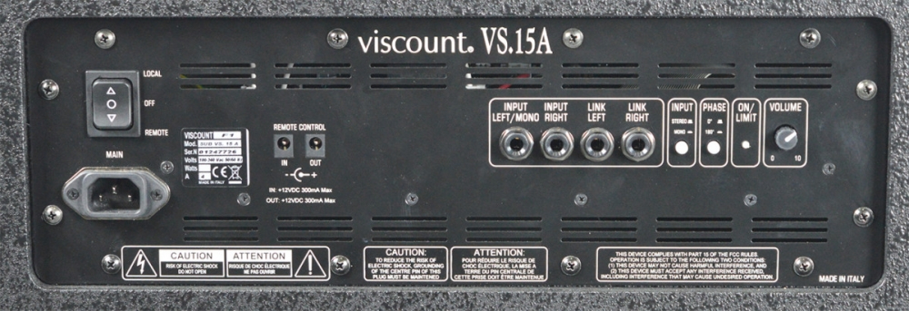Viscount Subwoofer VS.15A
